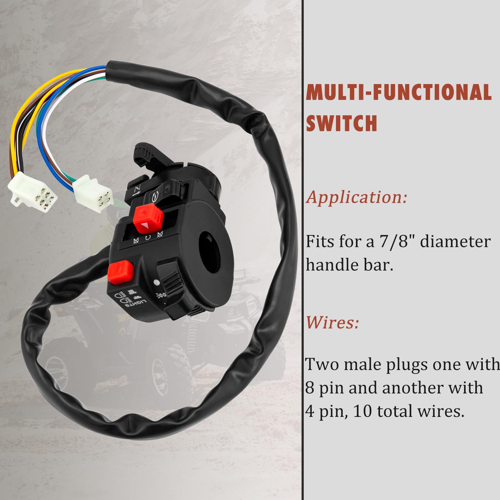 HOOTO ignition switch image showcasing waterproof dual-key setup for carefree outdoor rides