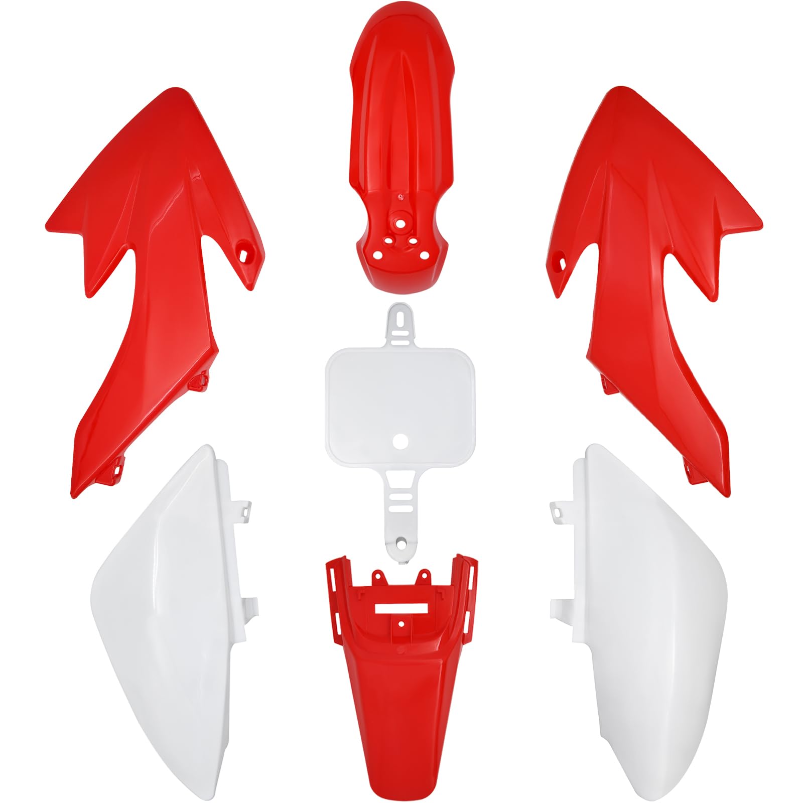 HOOTO CRF50 front fender enhances style and splash protection on trails.
