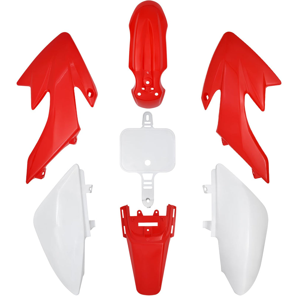 HOOTO CRF50 front fender enhances style and splash protection on trails.