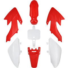 HOOTO CRF50 front fender enhances style and splash protection on trails.