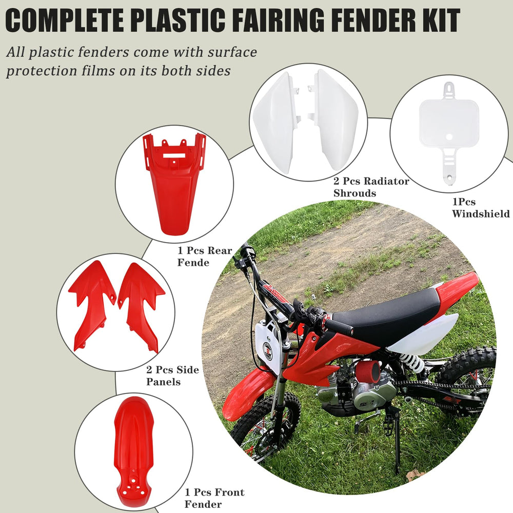 HOOTO CRF50 rear fender boosts styling and debris protection.