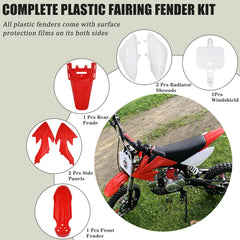 HOOTO CRF50 rear fender boosts styling and debris protection.