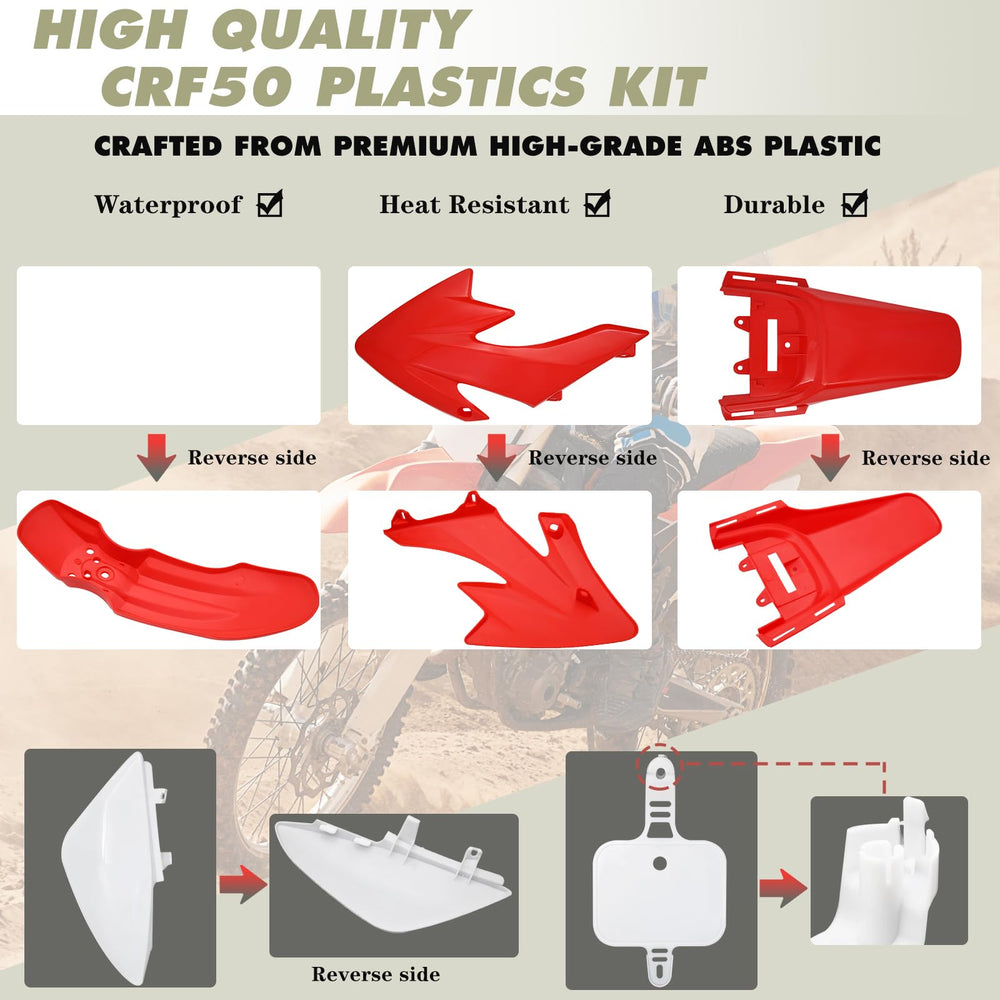 HOOTO CRF50 side panels offer clean lines and durability.