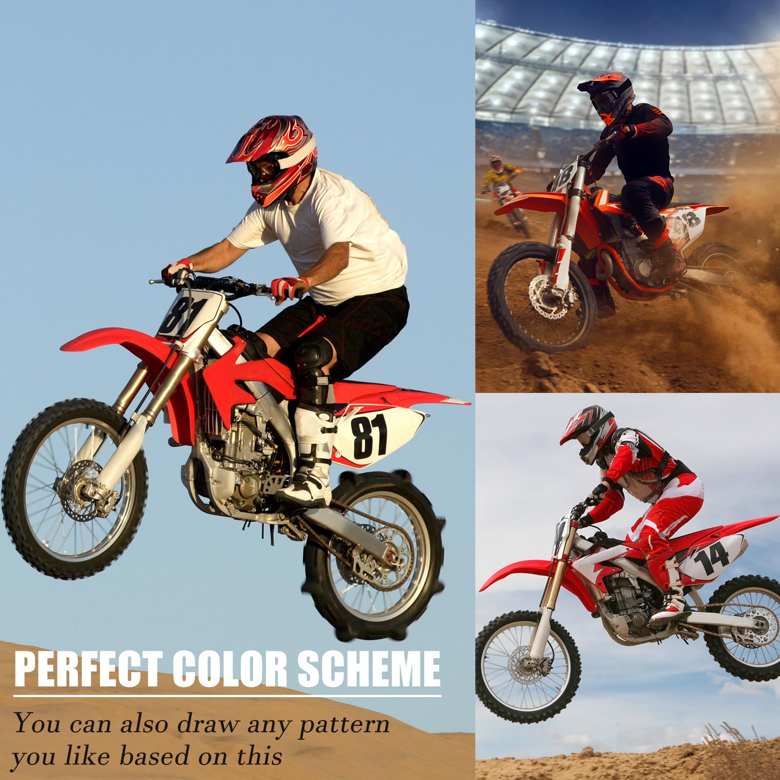 HOOTO CRF50 tank shrouds unify color and sleek profile.