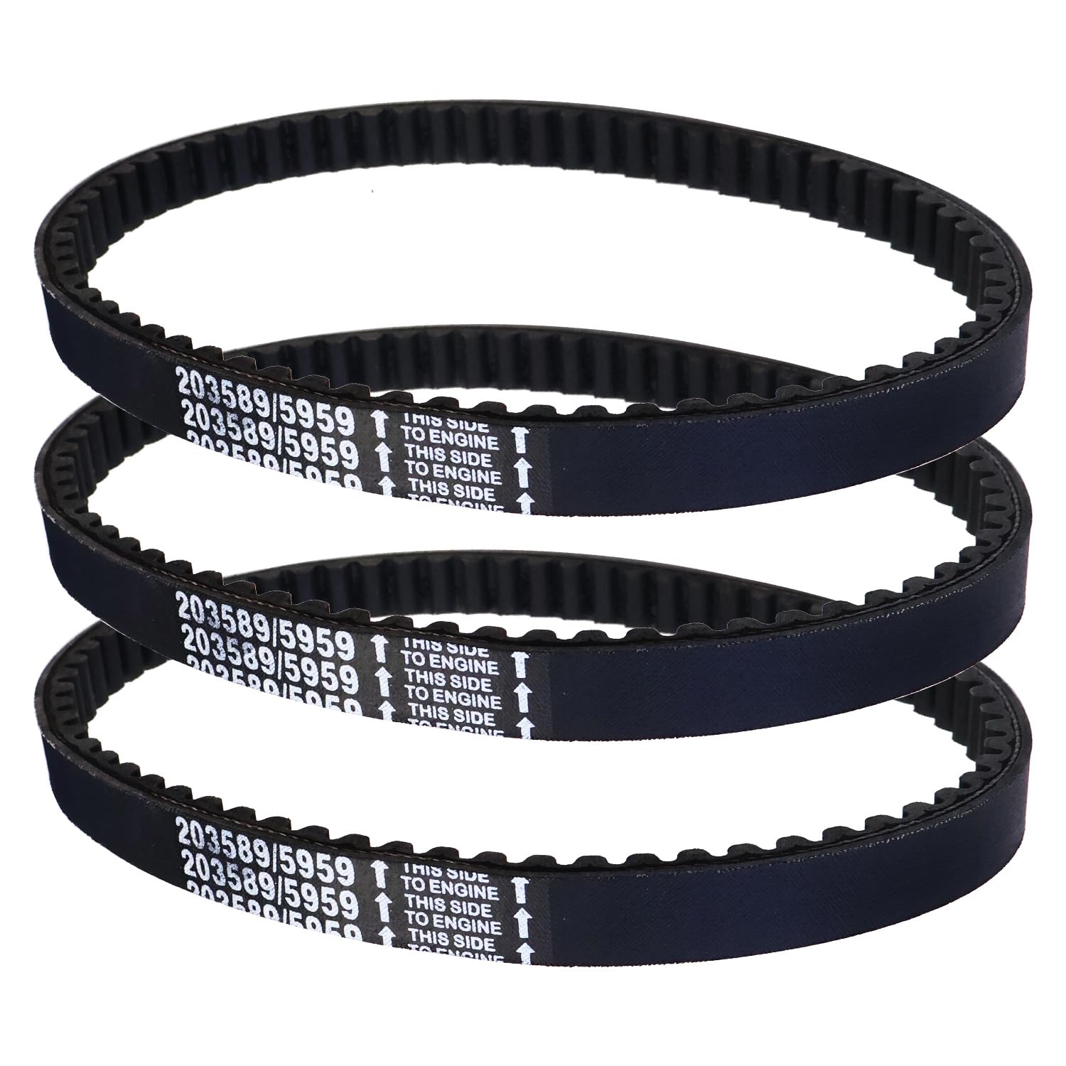 HOOUP 30 Series drive belt front view for smooth power transfer.