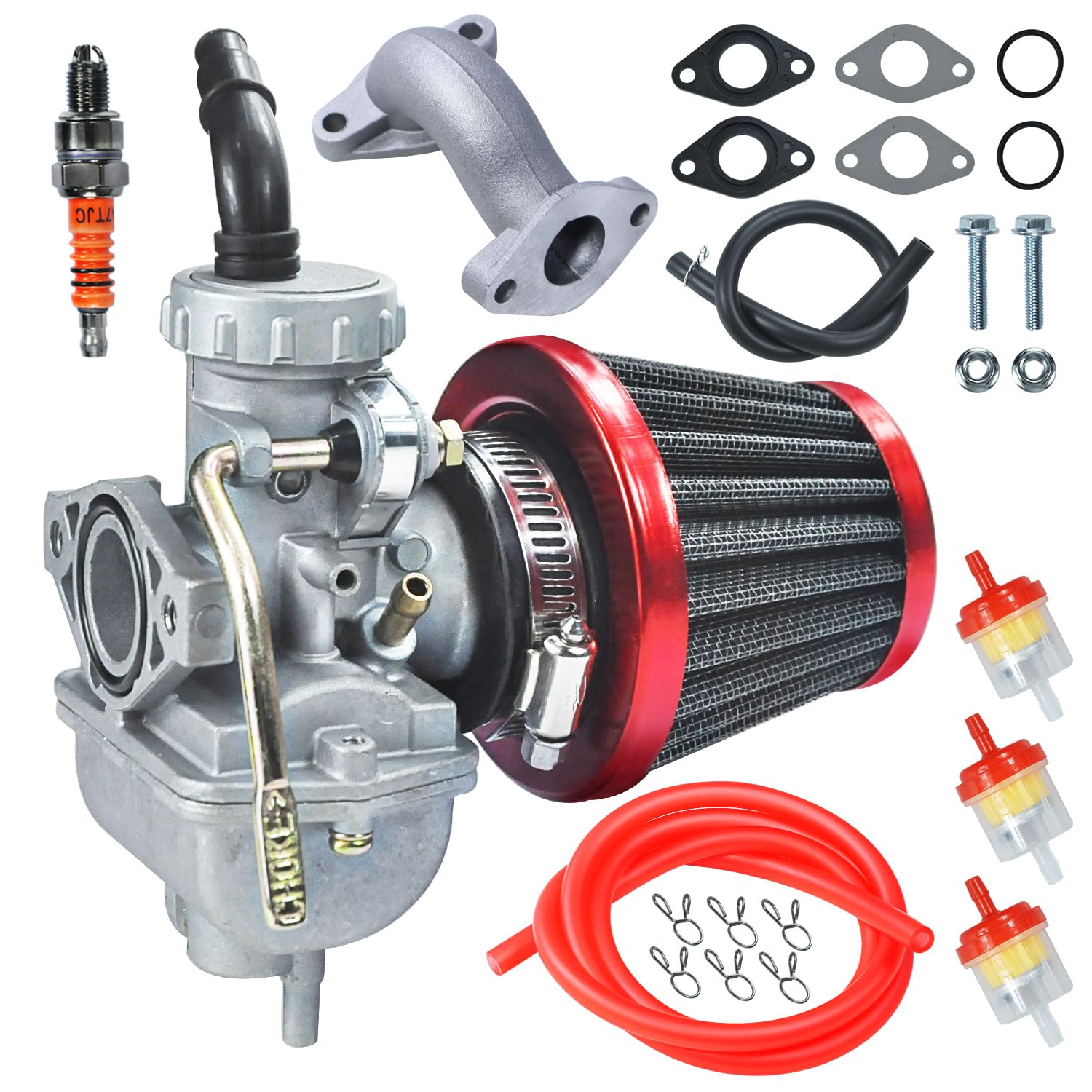HOOUP PZ20 carburetor air filter kit assembly for ATV improves reliability
