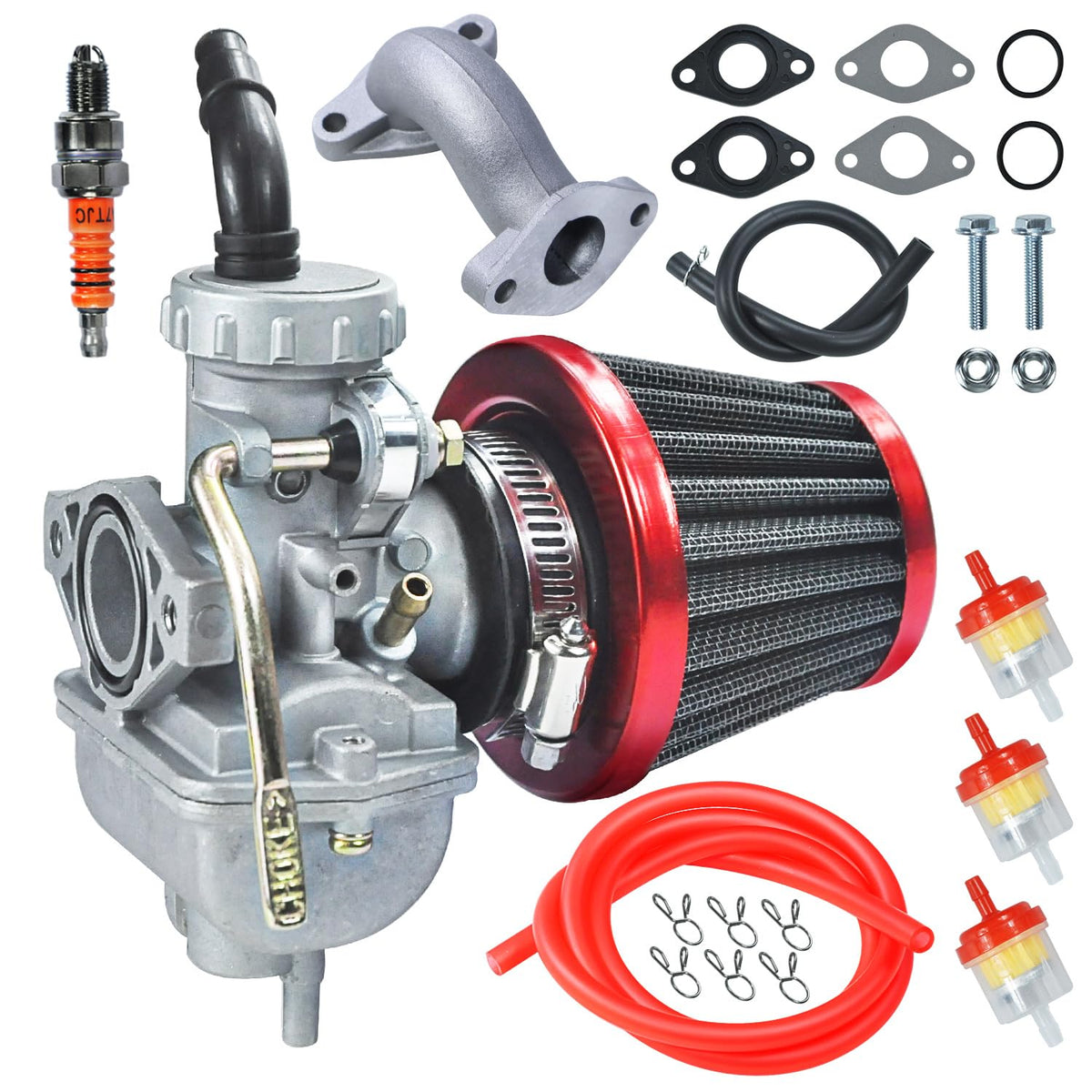 HOOUP PZ20 carburetor air filter kit assembly for ATV improves reliability