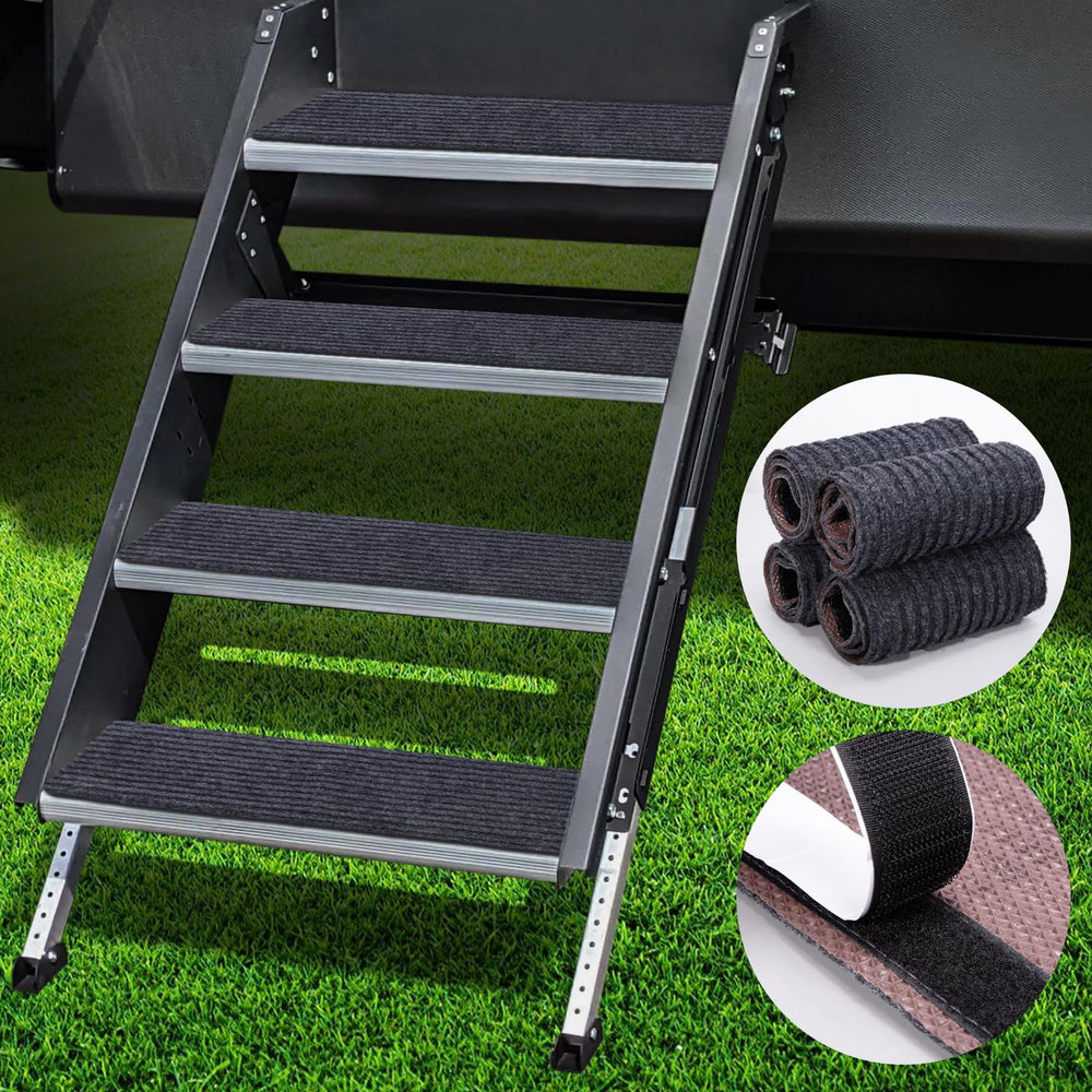 HOPEVIVA RV Step Covers, 24-wide, provide stable entry for travel trailers