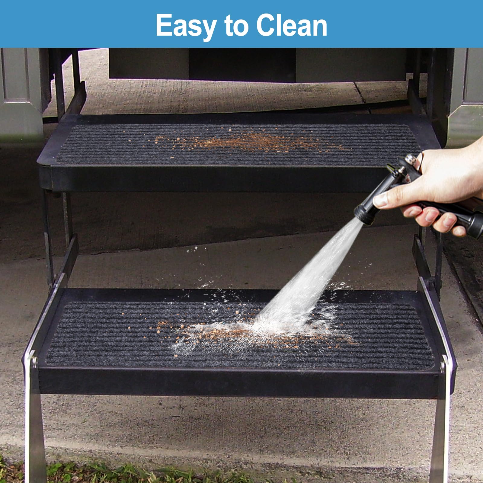HOPEVIVA resists grass, dirt, and gravel for easy cleaning