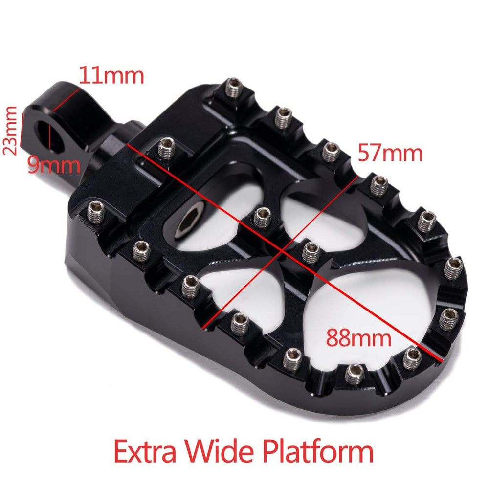 Black anodized finish resists wear while maintaining a rugged Harley look.