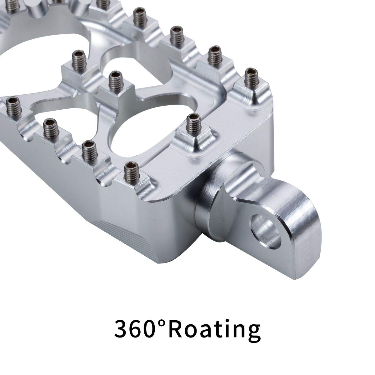 Hopider foot pegs made from 7075-T6 aluminum for strong, lightweight performance