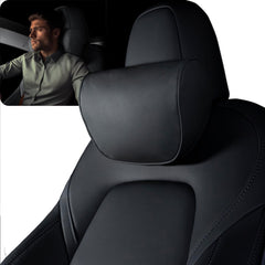 HOPON headrest pillow on Tesla Model 3 enhances neck comfort.