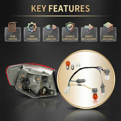 HOPUT Hyundai Sonata tail-light attachment designed for direct fit