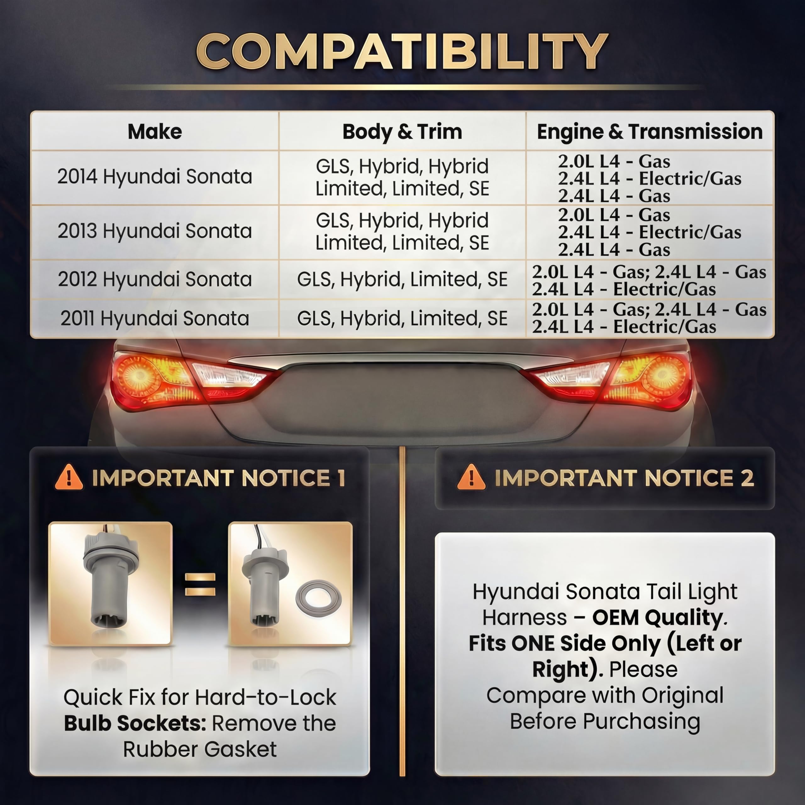 HOPUT plug-and-play installation simplifies upgrading rear lighting