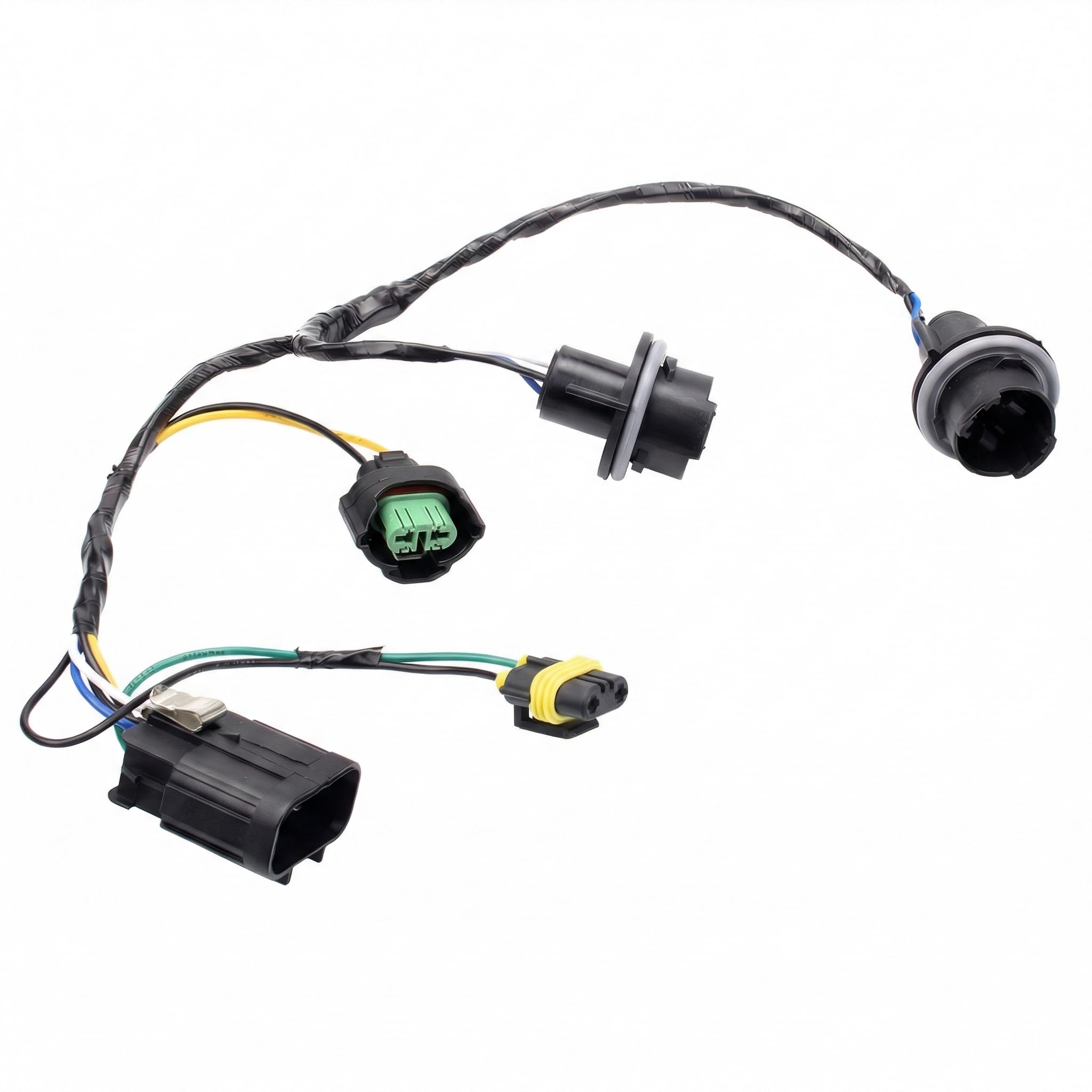 HOPUT Silverado headlight harness with dual sockets ensures consistent power delivery