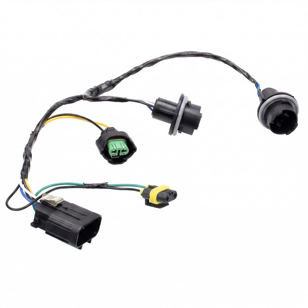 HOPUT Silverado headlight harness with dual sockets ensures consistent power delivery