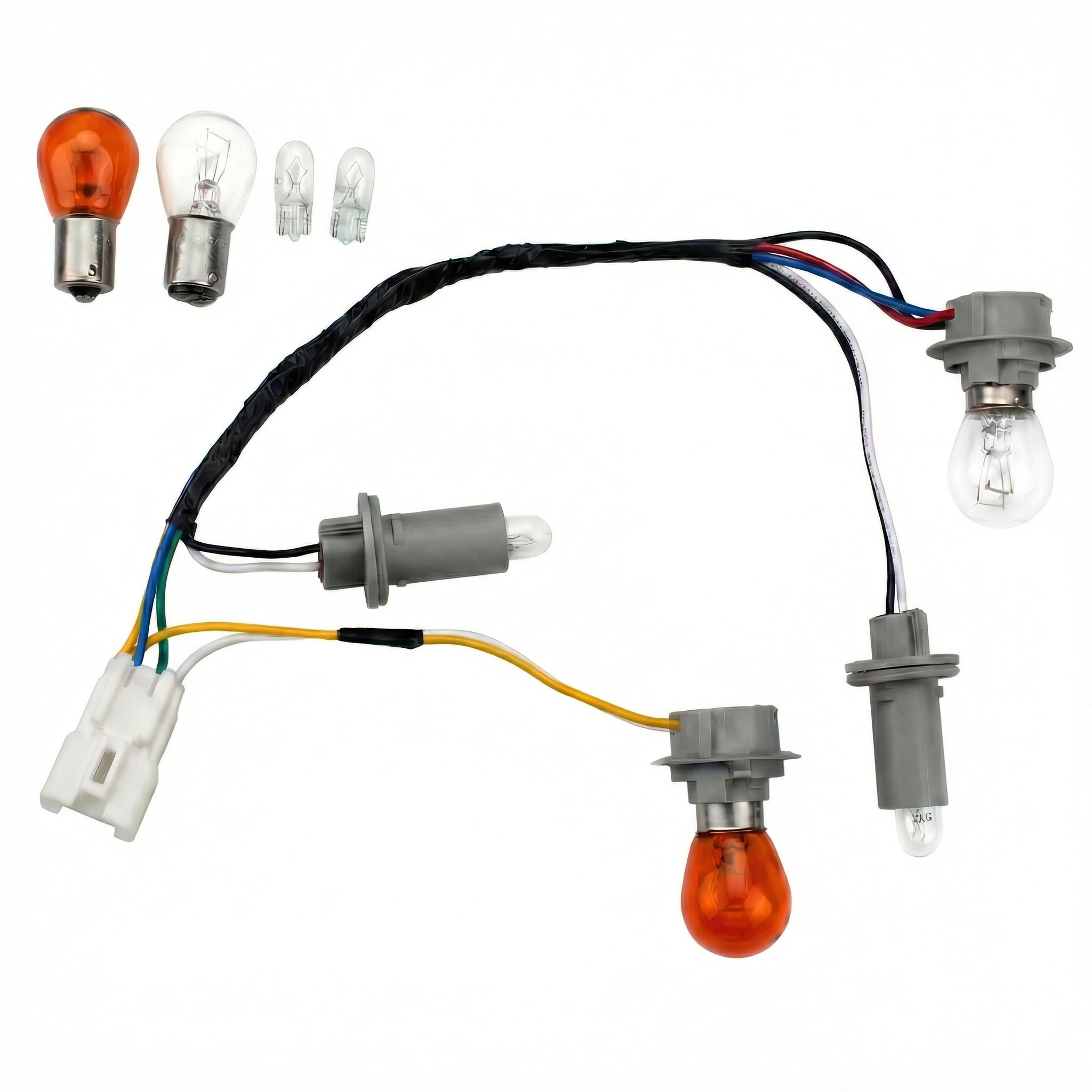 HOPUT tail lamp wiring assembly with 8 bulbs for easy replacement and reliable fit