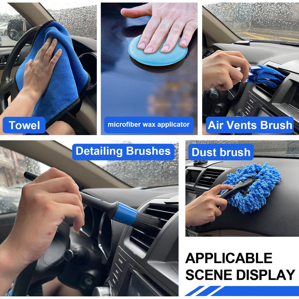 HORDALOR car wheel brush cleans rims safely