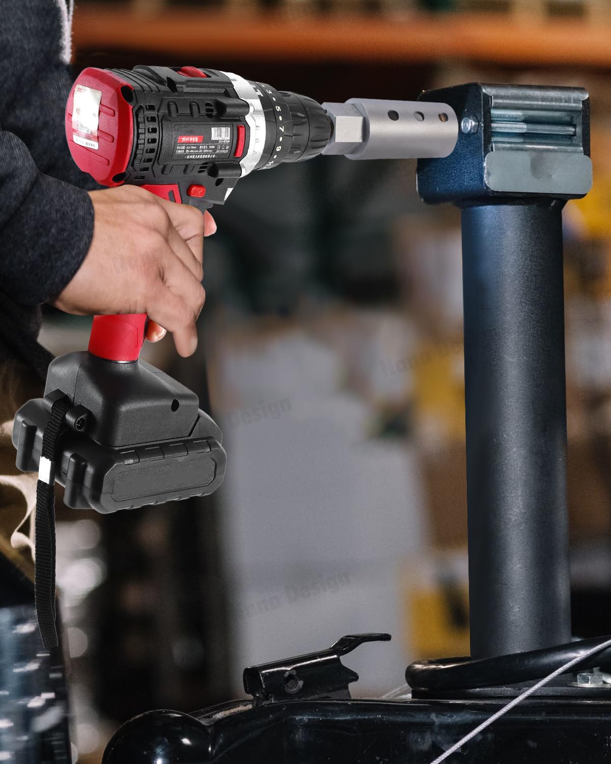 HORTHERO versatile installation options suit cordless drill or manual operation