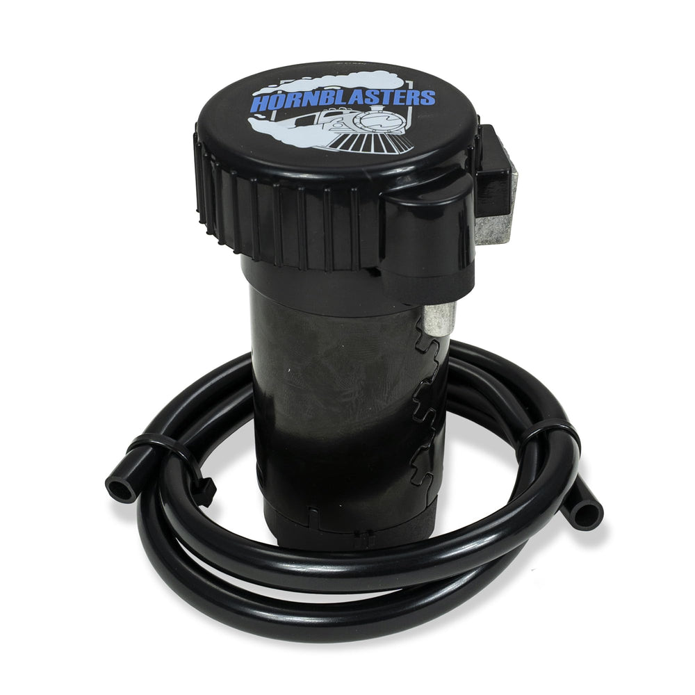 HornBlasters Sniper 12V direct-drive image demonstrates direct power without tank.
