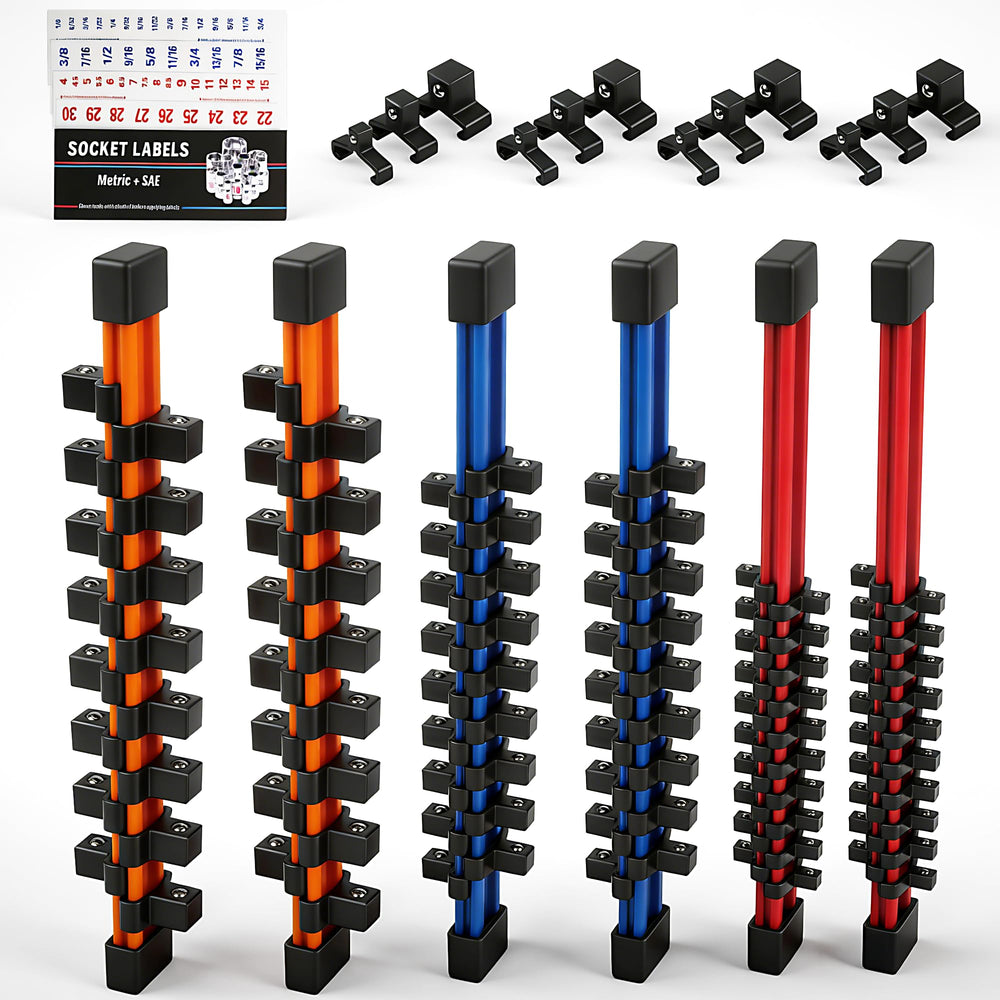 HORUSDY 1/4-inch sockets neatly organized for quick access