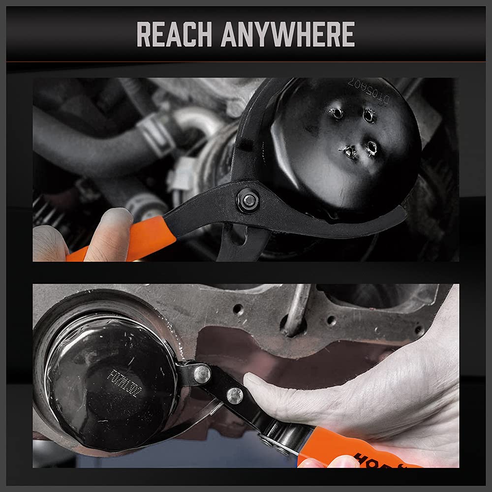 HORUSDY ergonomic non-slip grip handles reduce slips during use