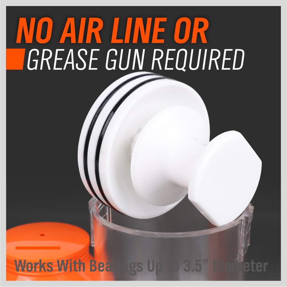 HORUSDY grease remains in the tool cavity for clean hands