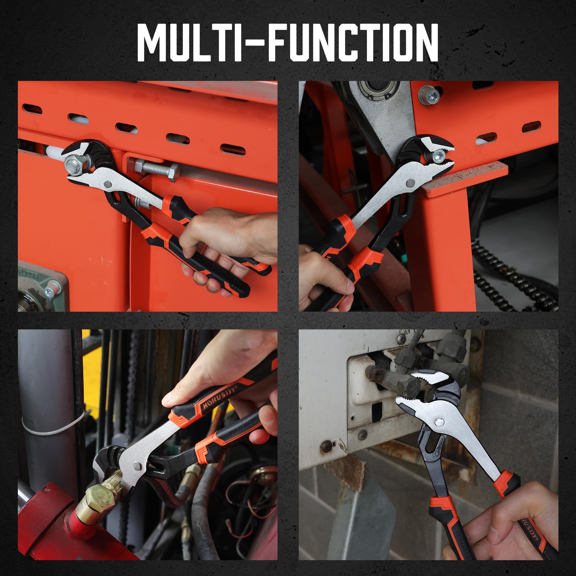 HORUSDY pliers stored in a compact storage case
