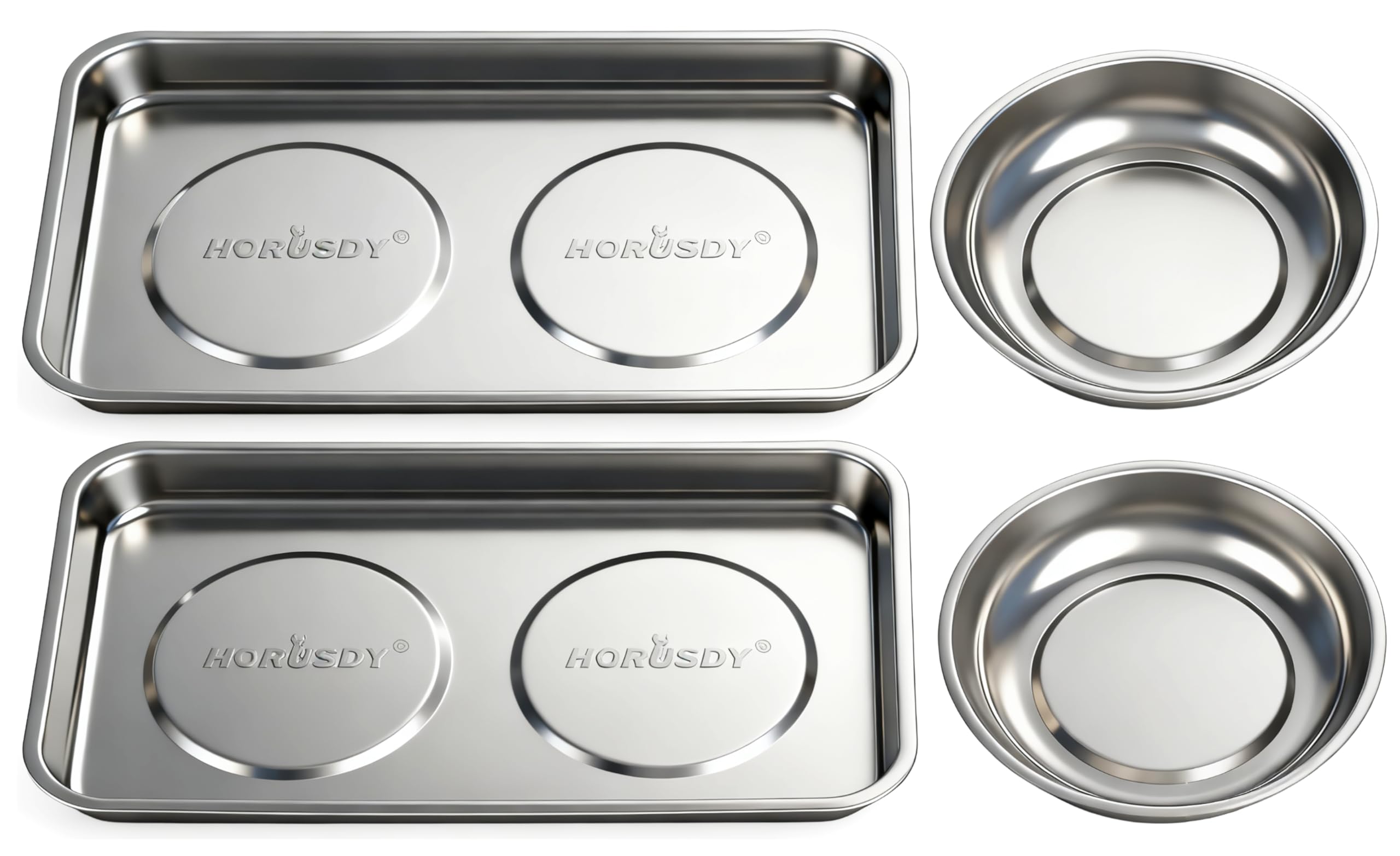 HORUSDY large square magnetic tray keeps small parts organized and protected.