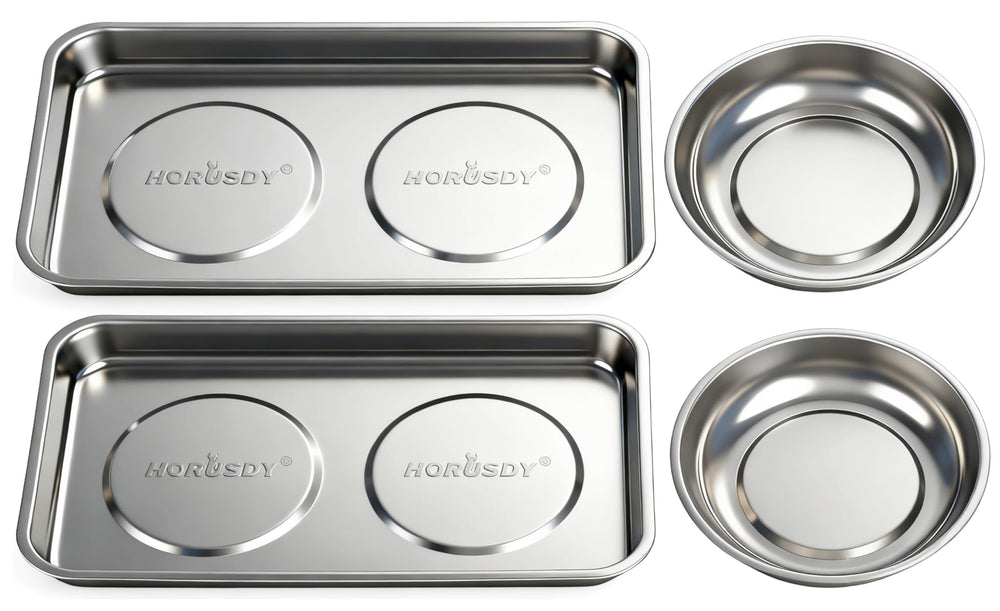HORUSDY large square magnetic tray keeps small parts organized and protected.
