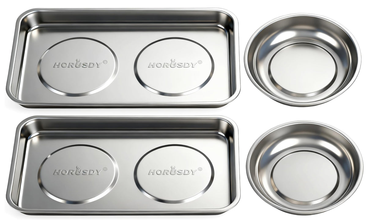 HORUSDY large square magnetic tray keeps small parts organized and protected.