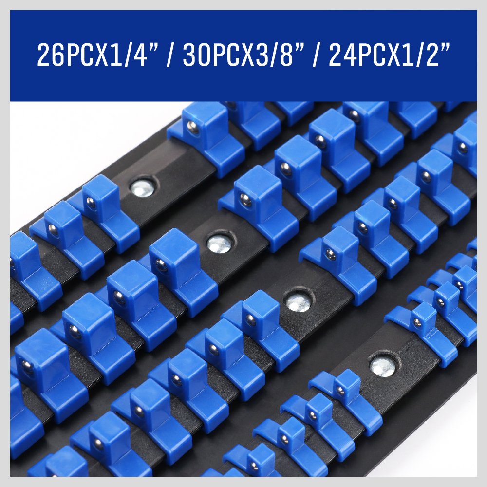 HORUSDY molded ABS plastic construction for durable tool storage.