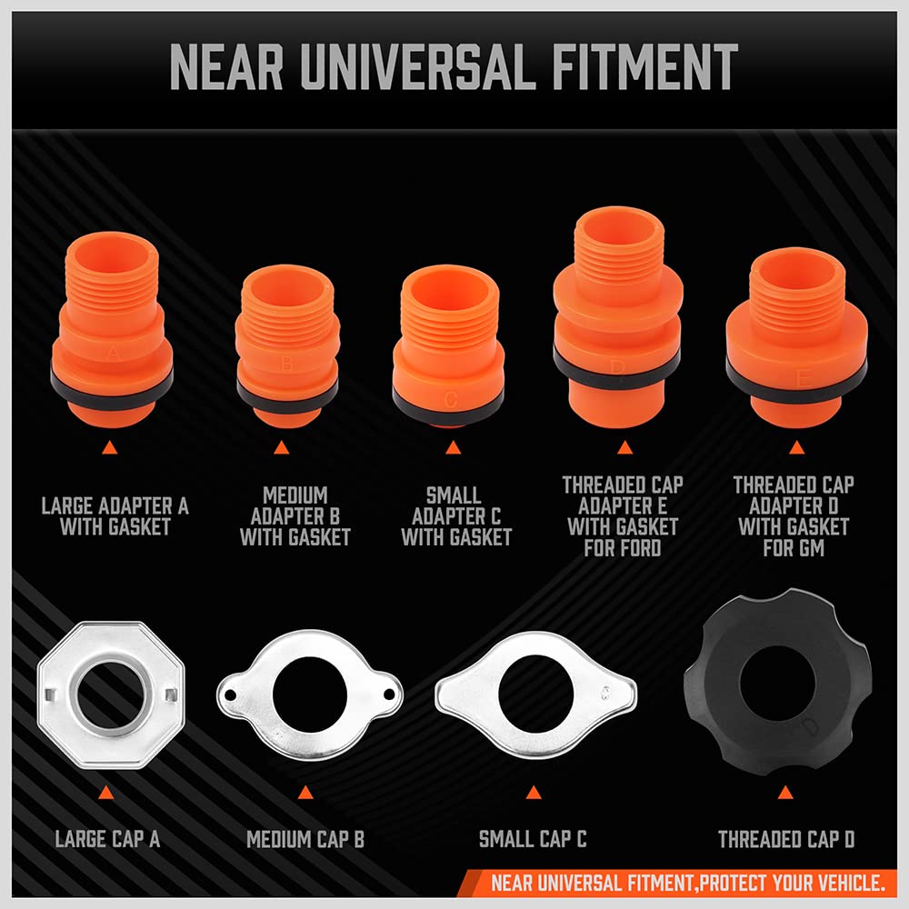 HORUSDY coolant funnel kit adapters offer universal fit across models