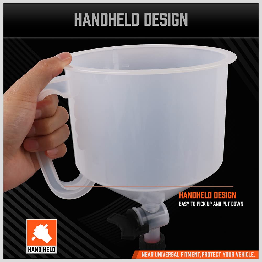 HORUSDY rotary switch controls overflow and bubbles for smoother refills
