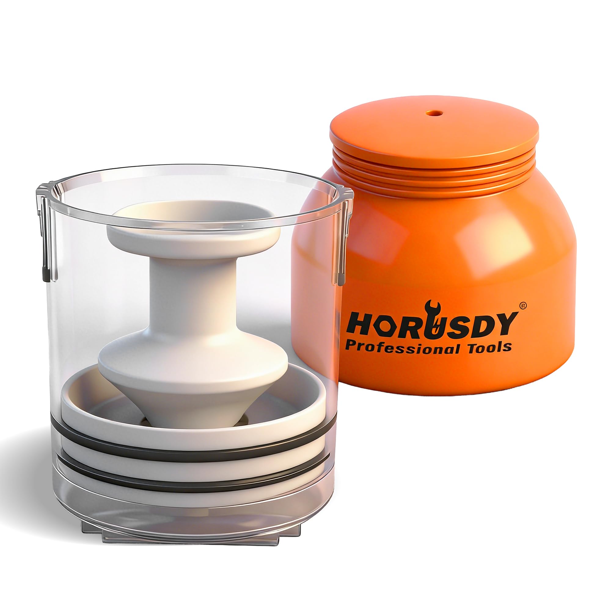 HORUSDY premium wheel bearing packer tool in action for clean greasing