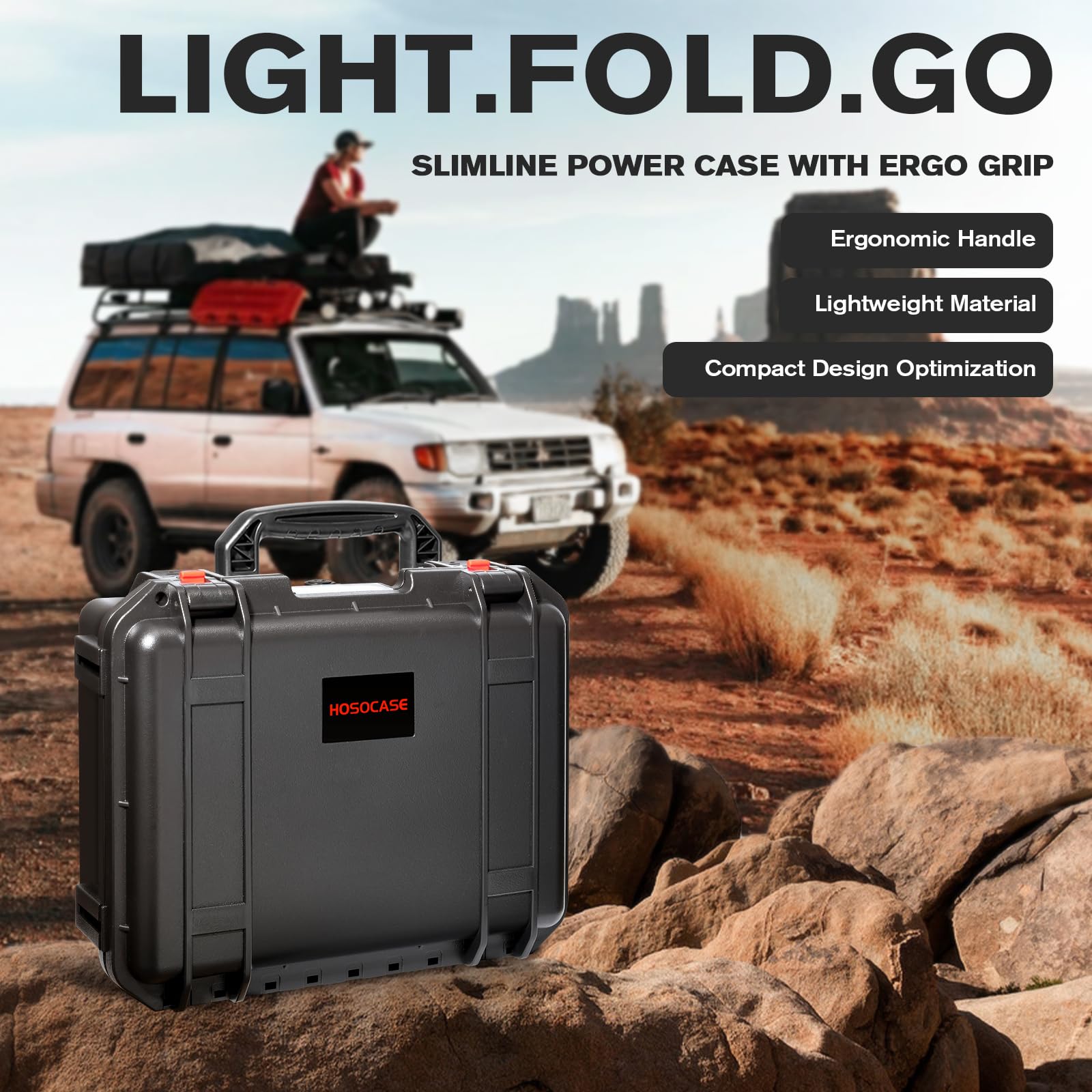 HOSOCASE hidden compartment stores manuals and small accessories