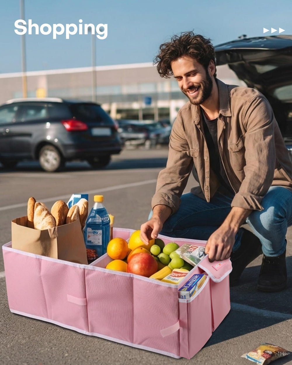 HOTOR trunk organizer supports up to 60 lb capacity for heavy items.