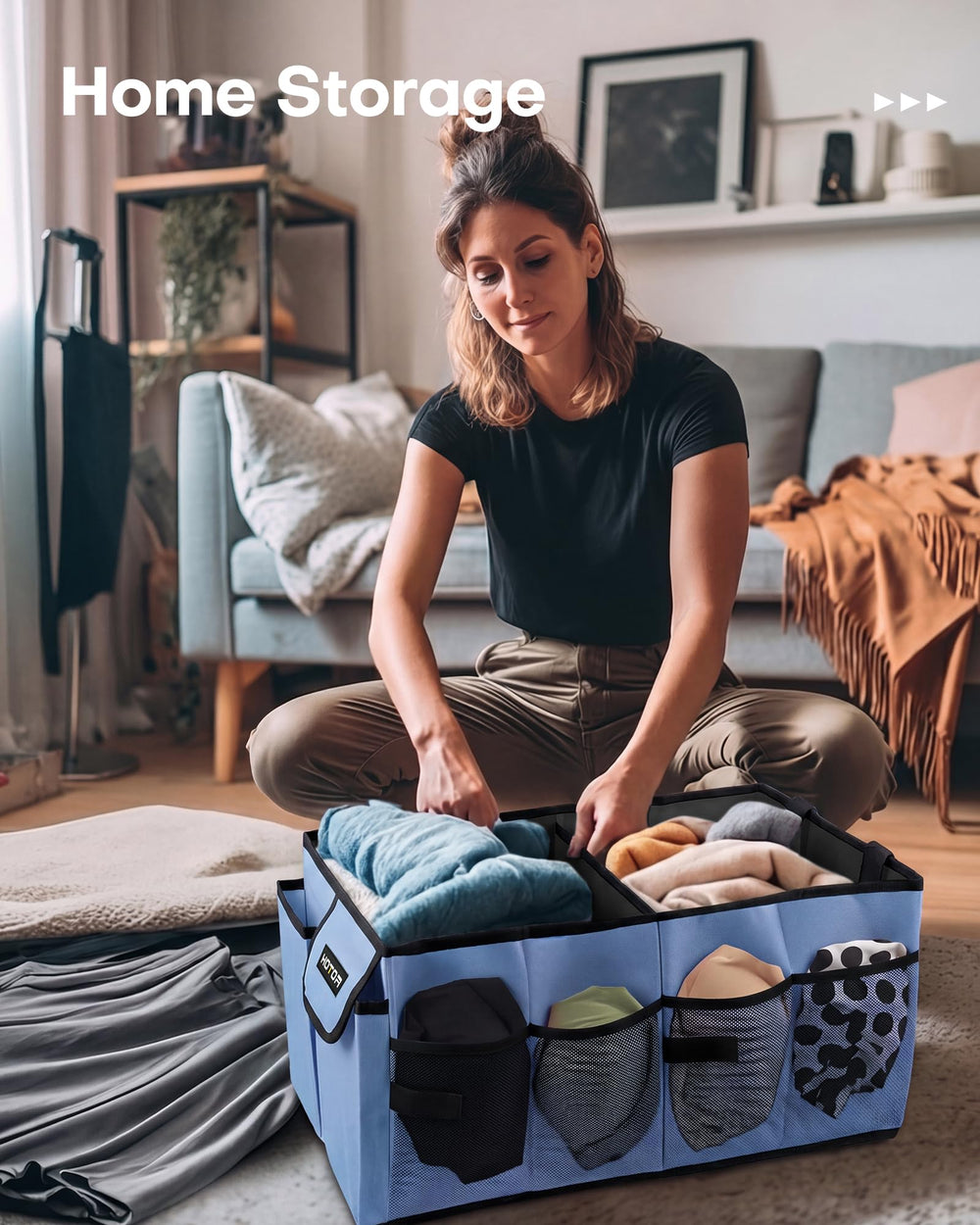HOTOR Trunk Organizer keeps car interiors tidy for trips.