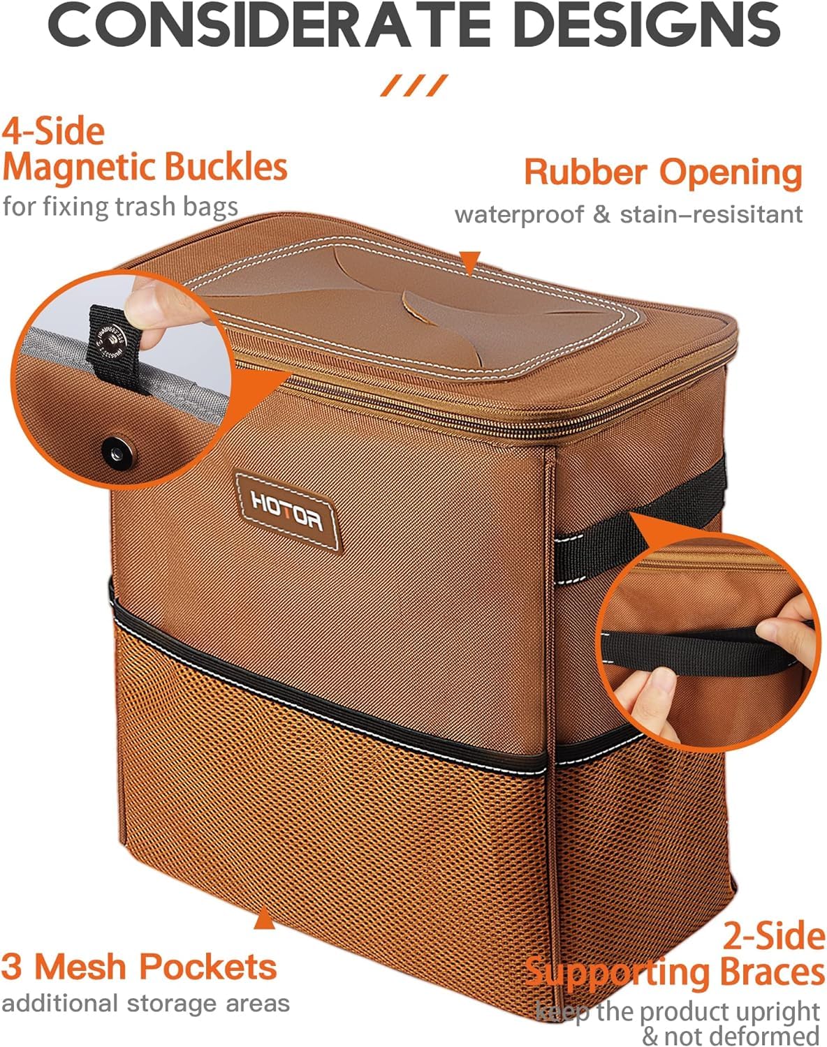 HOTOR waterproof lining protects car interior from spills