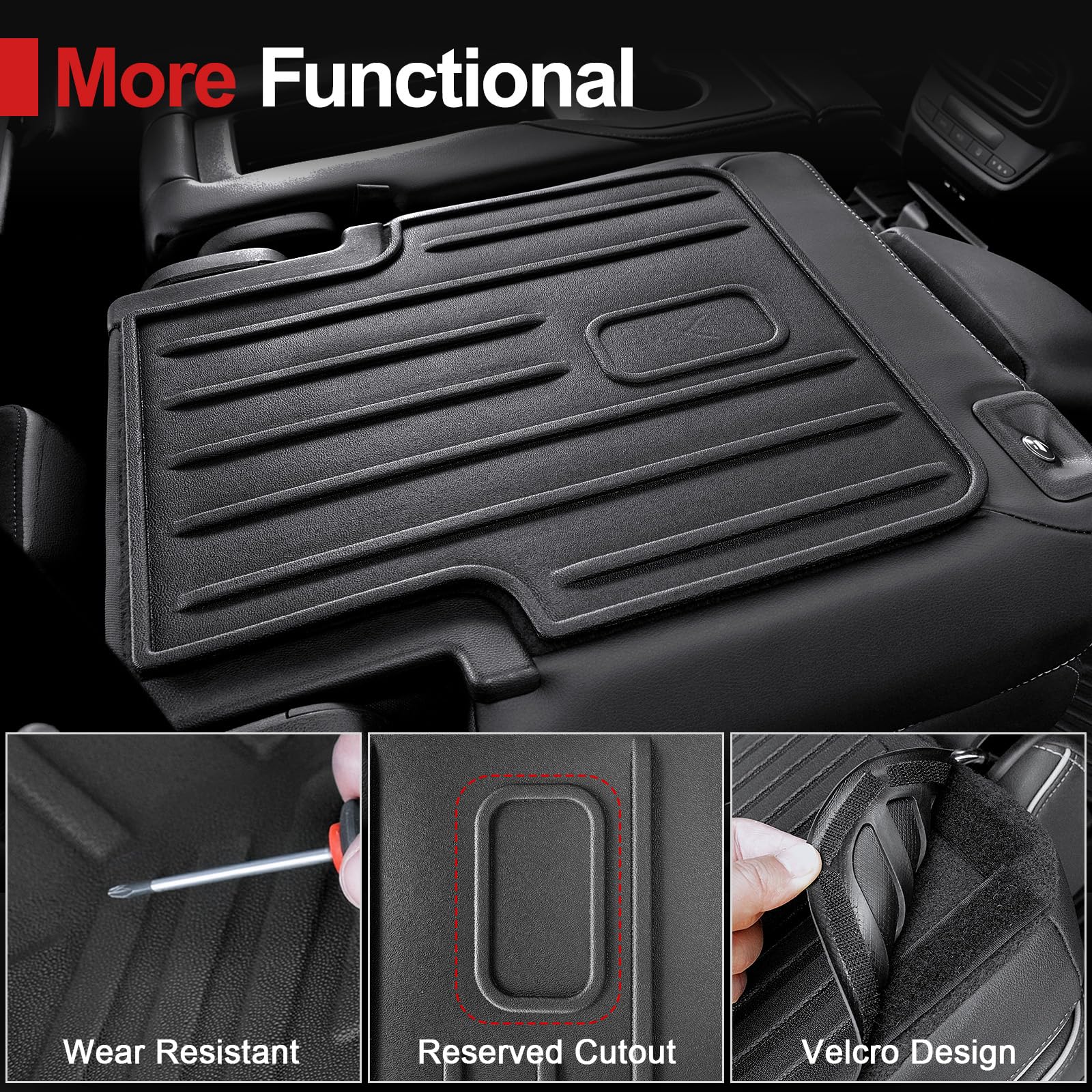 HOUCLEMIC backrest mat for Acura MDX second row shields dirt and moisture