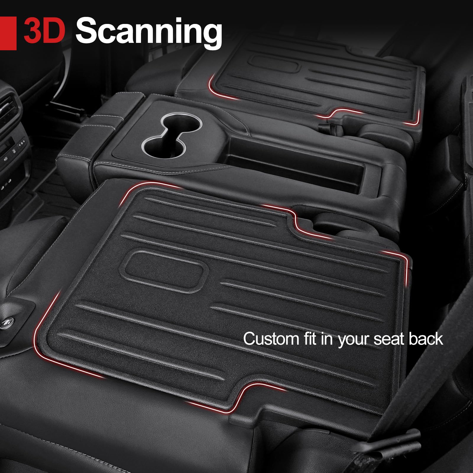 HOUCLEMIC backrest mat TPE close-up shows durability and stitching