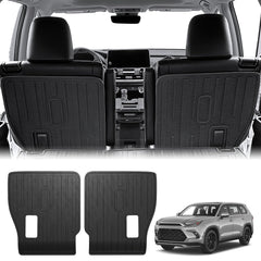 HOUCLEMIC Grand Highlander kick mats backrest protector guards 2nd-row seats on trips.