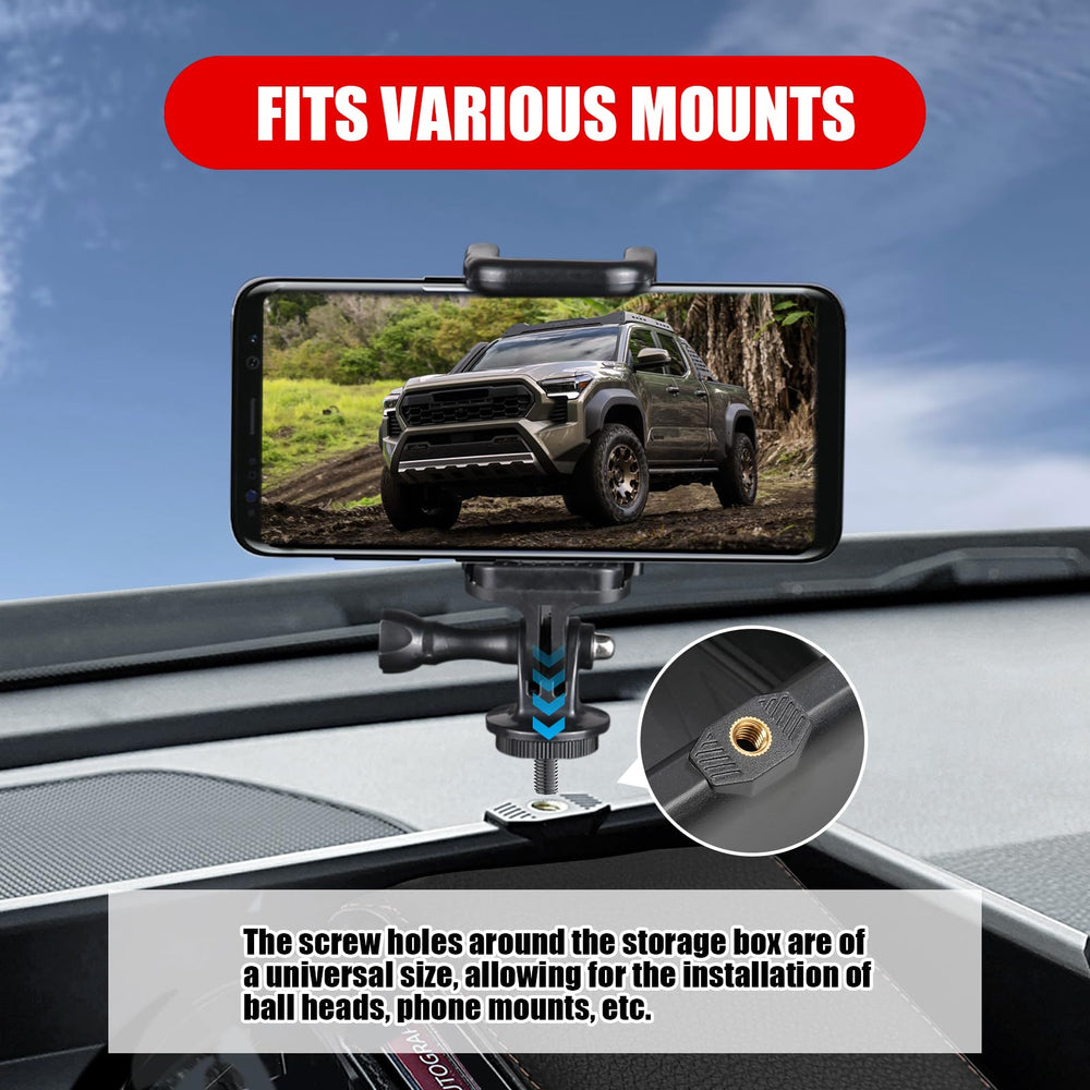 HOUCLEMIC universal mounting interfaces for Tacoma 14-inch dashboard accessories