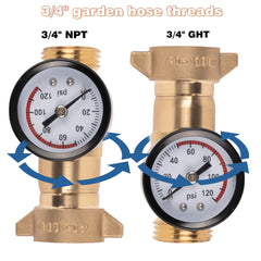 Hourleey RV regulator shows precise pressure readings for safer, informed hookups.