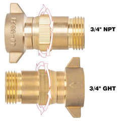Hourleey regulator with stainless steel filter screen protecting RV plumbing.