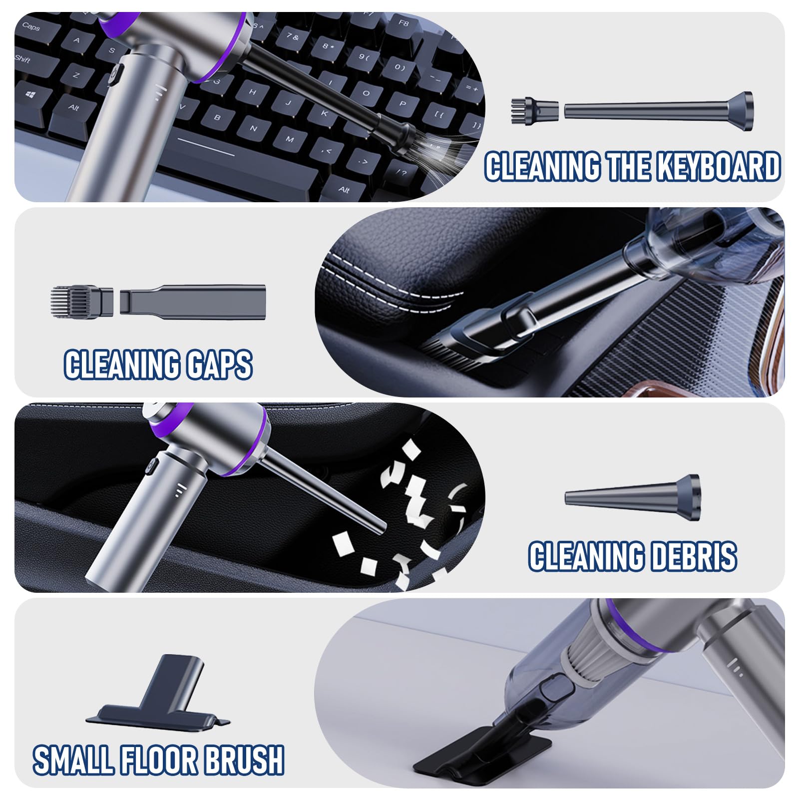 Houscly dual airflow provides vacuum and blower capabilities for versatile cleaning