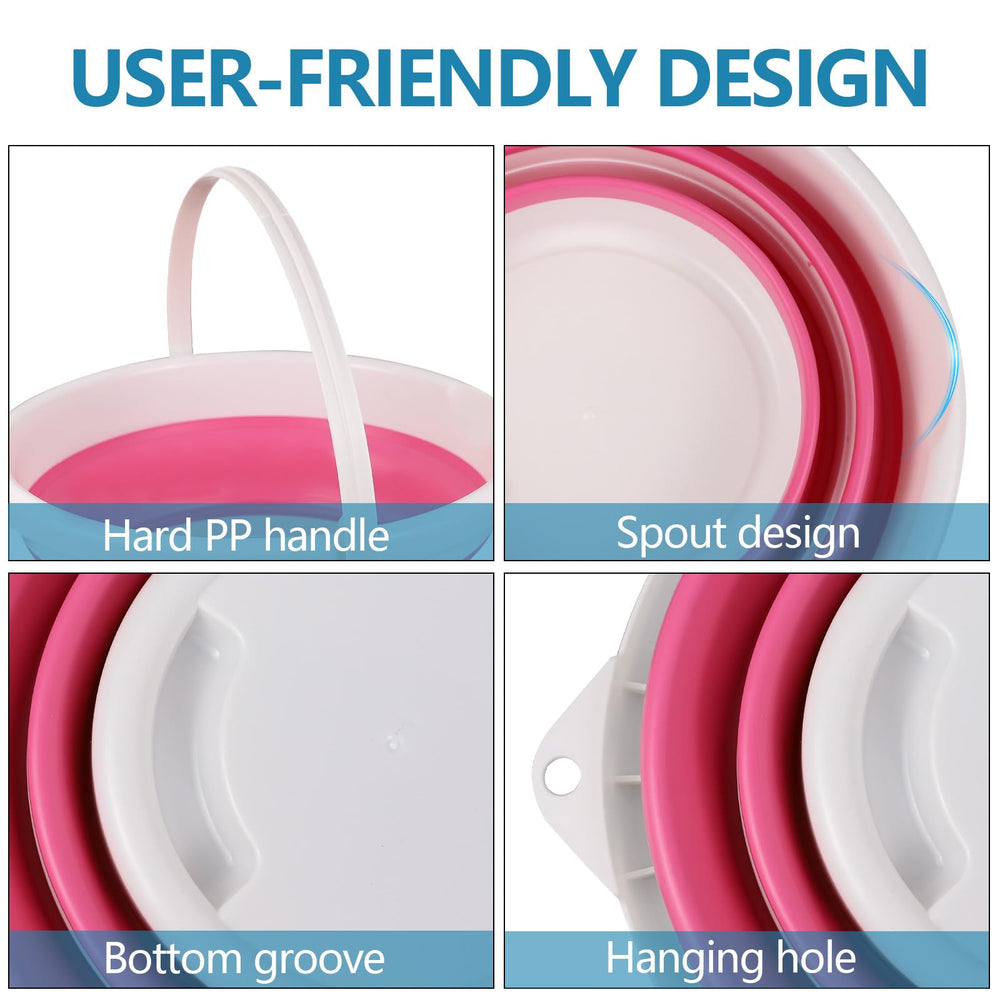 Hovom bucket bottom notch for controlled pouring and minimized spills.