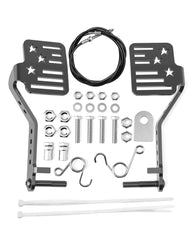 HOWBOW Go Kart big pedals with star pattern improve grip for safer outdoor riding.