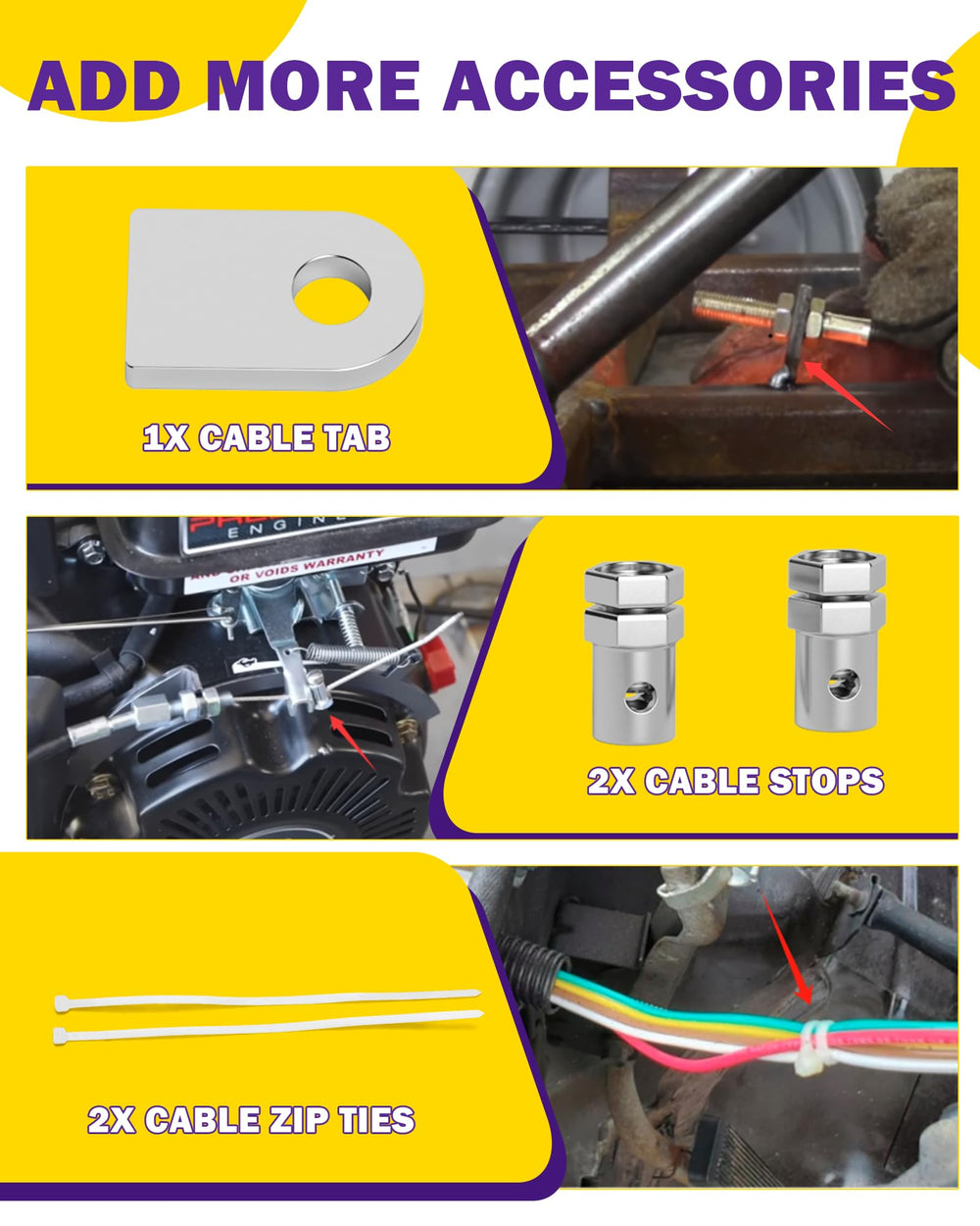 HOWBOW Go Kart brake pedal emphasizes large footprint for better leverage and control.