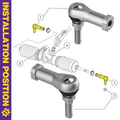 HOWBOW OE 102022601 compliant tie rod end for reliable fit